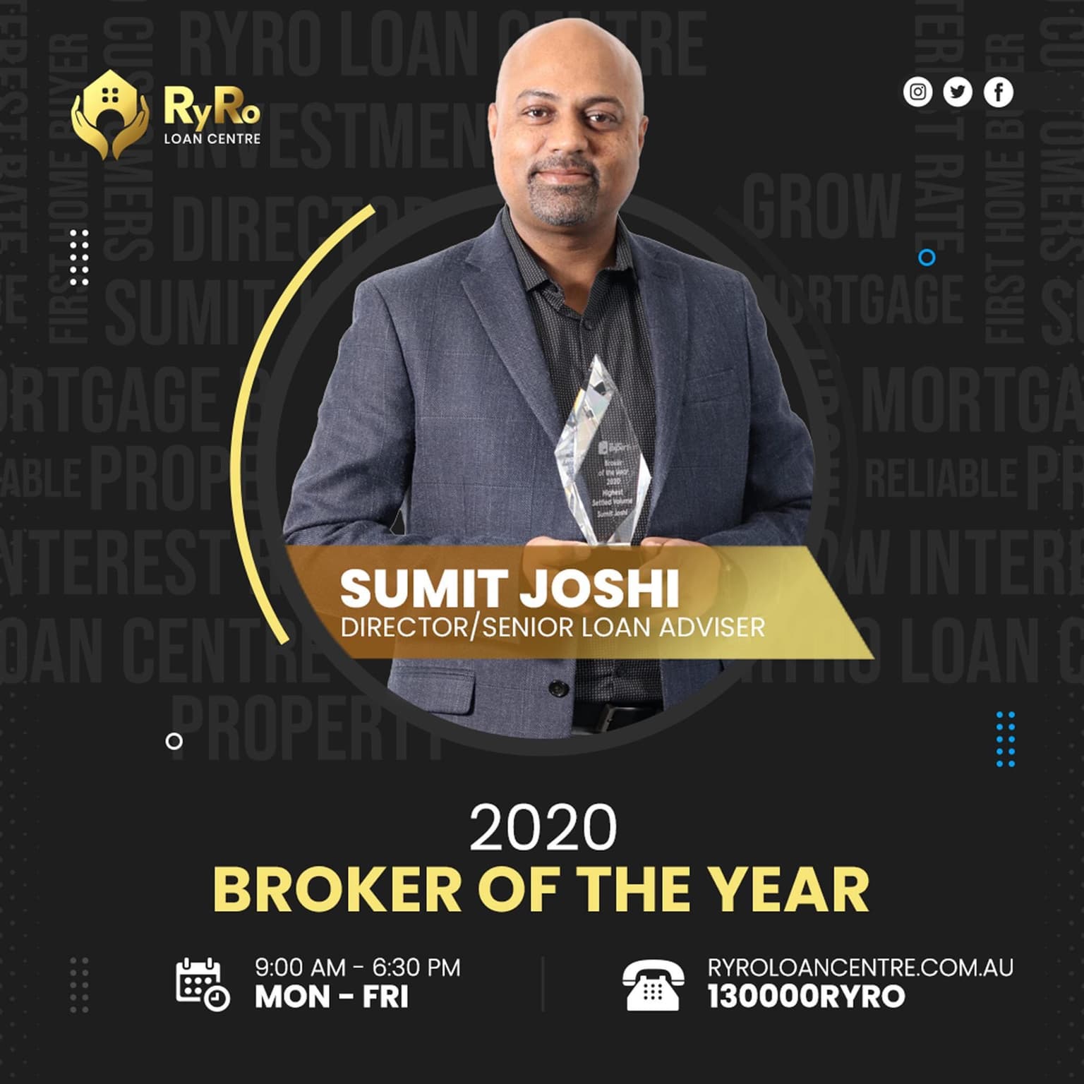 Sumit Joshi — Broker of the Year